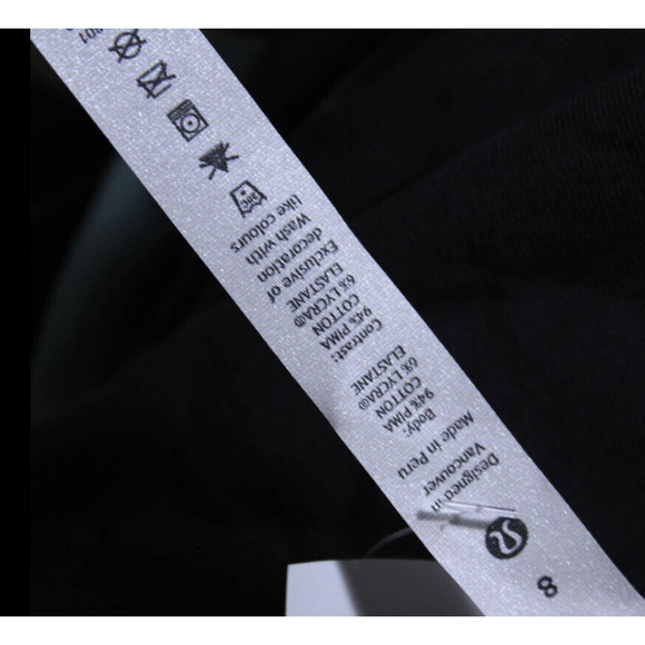 Lululemon Cropped Short Sleeve Sweatshirt 8 NWOT - Picture 4 of 5